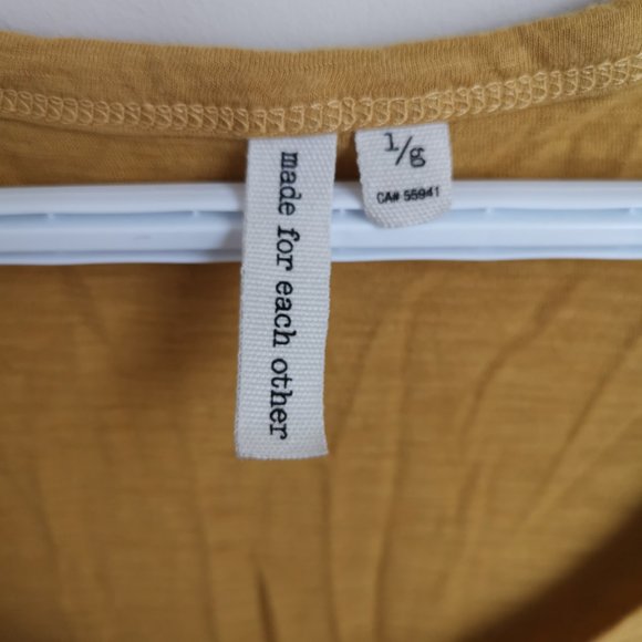 made for each other women mustard shirt - Size L - Picture 3 of 3